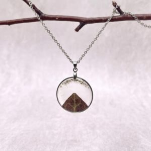 Collier » Lierre éternel » – Collection Herbier figé