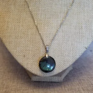 pendentif labradorite bleue